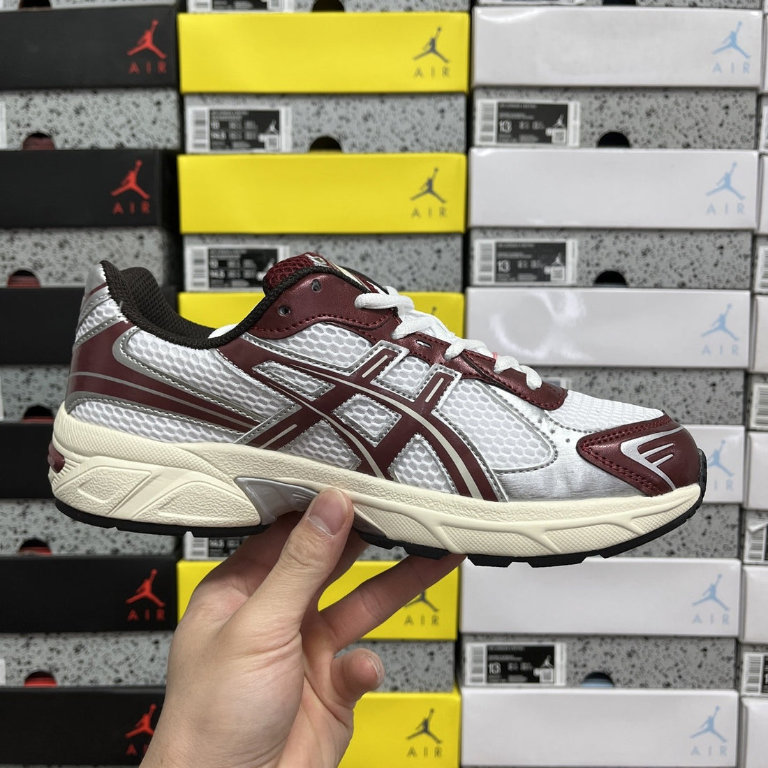 ASICS Gel-1130 White Burgundy