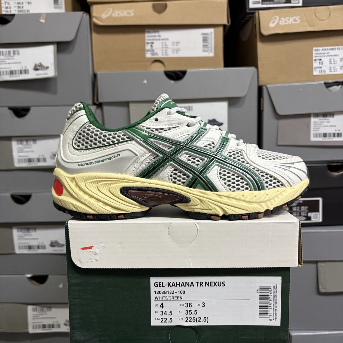 ASICS Gel-Kahana TR Nexus White Green