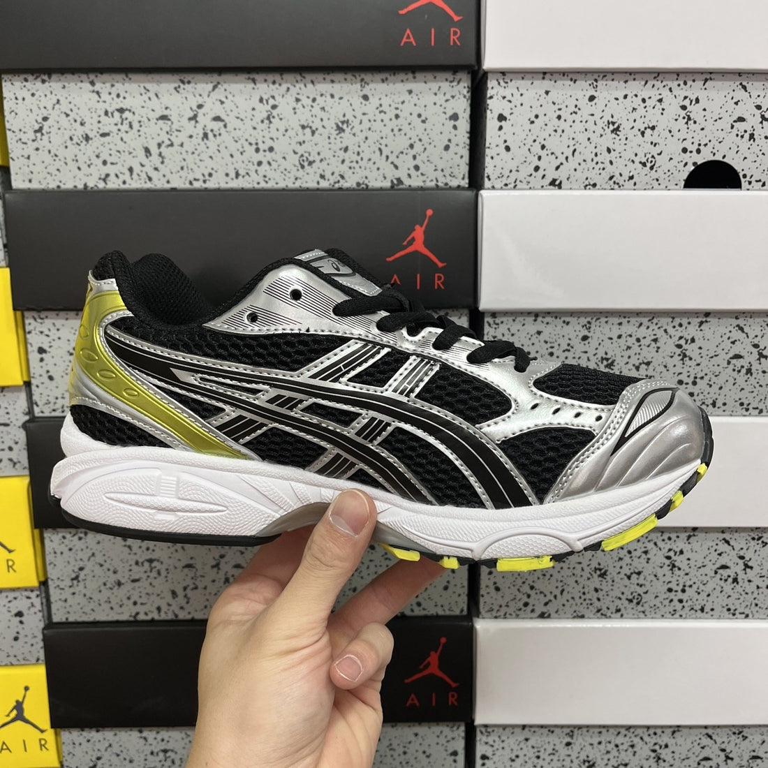 ASICS Gel-Kayano 14 Black Silver Yellow