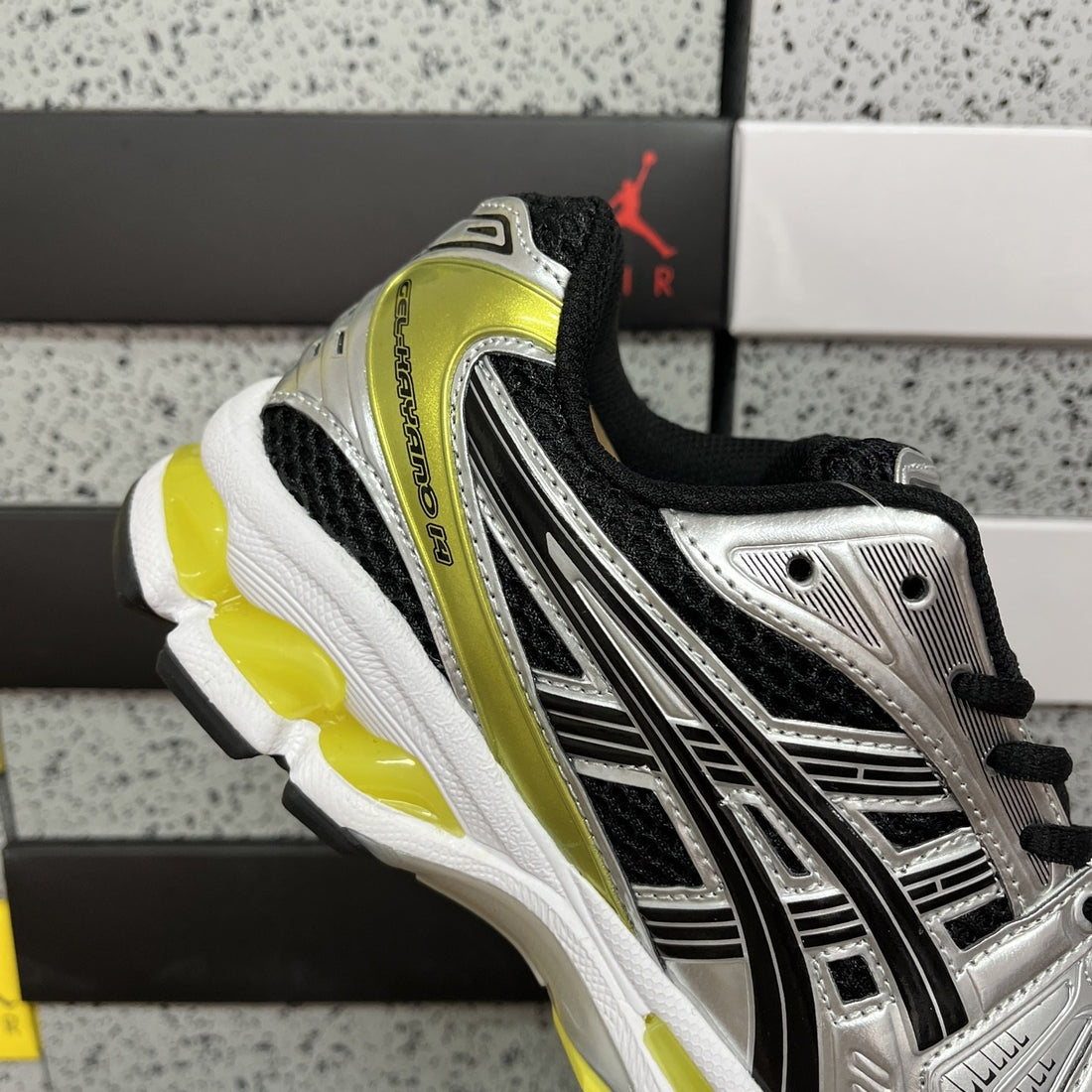 ASICS Gel-Kayano 14 Black Silver Yellow