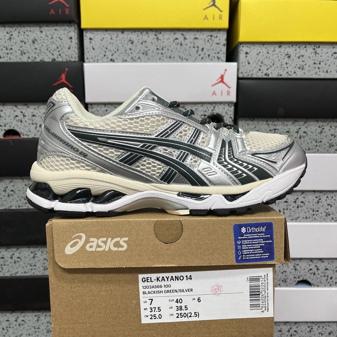 ASICS Gel-Kayano 14 Blackish Green Silver