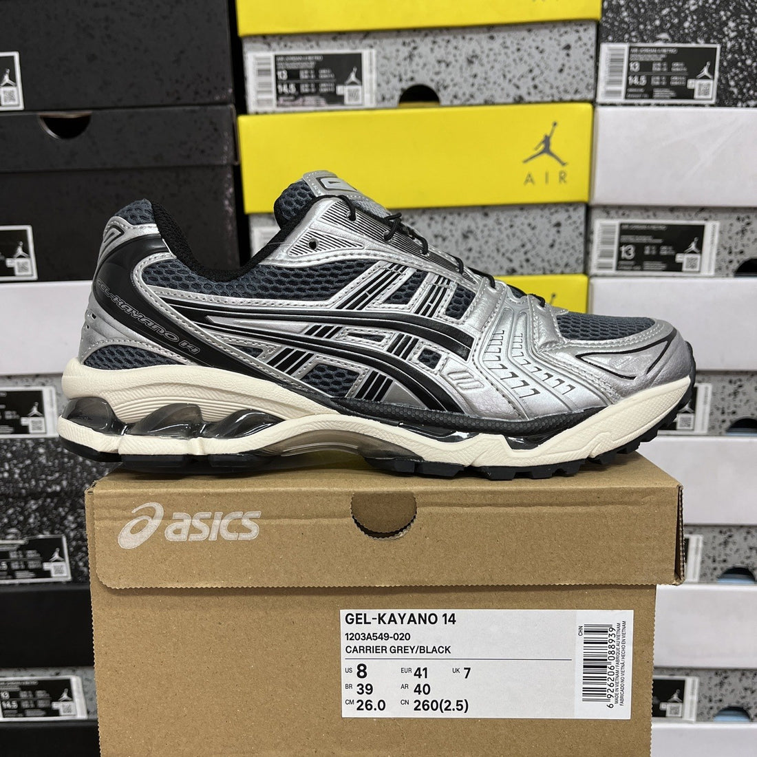 ASICS Gel-Kayano 14 Carrier Grey Black