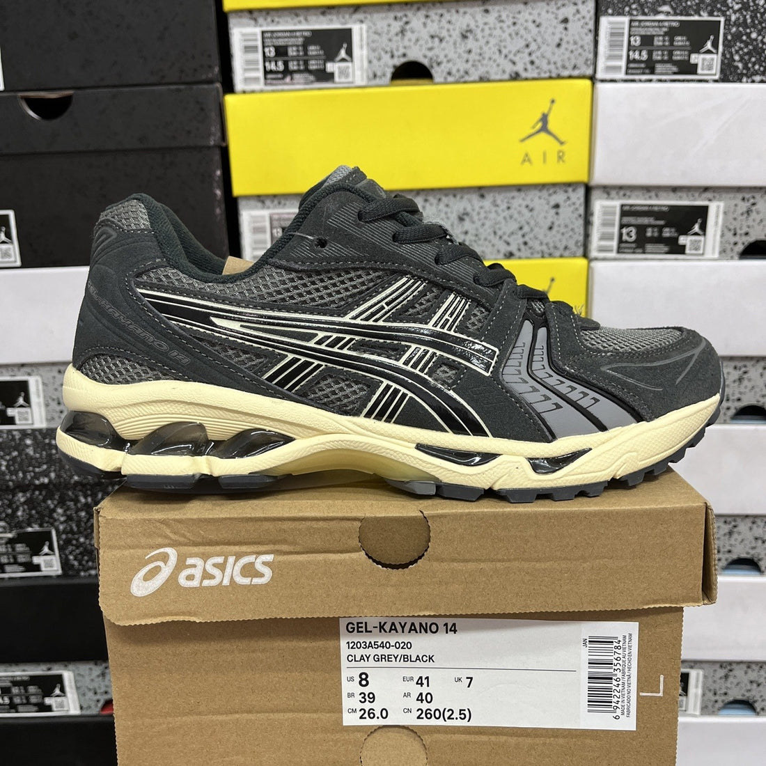 ASICS Gel-Kayano 14 Clay Grey Black