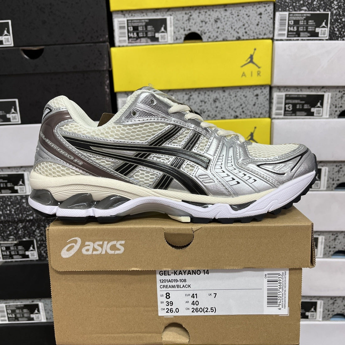 ASICS Gel-Kayano 14 Cream Black