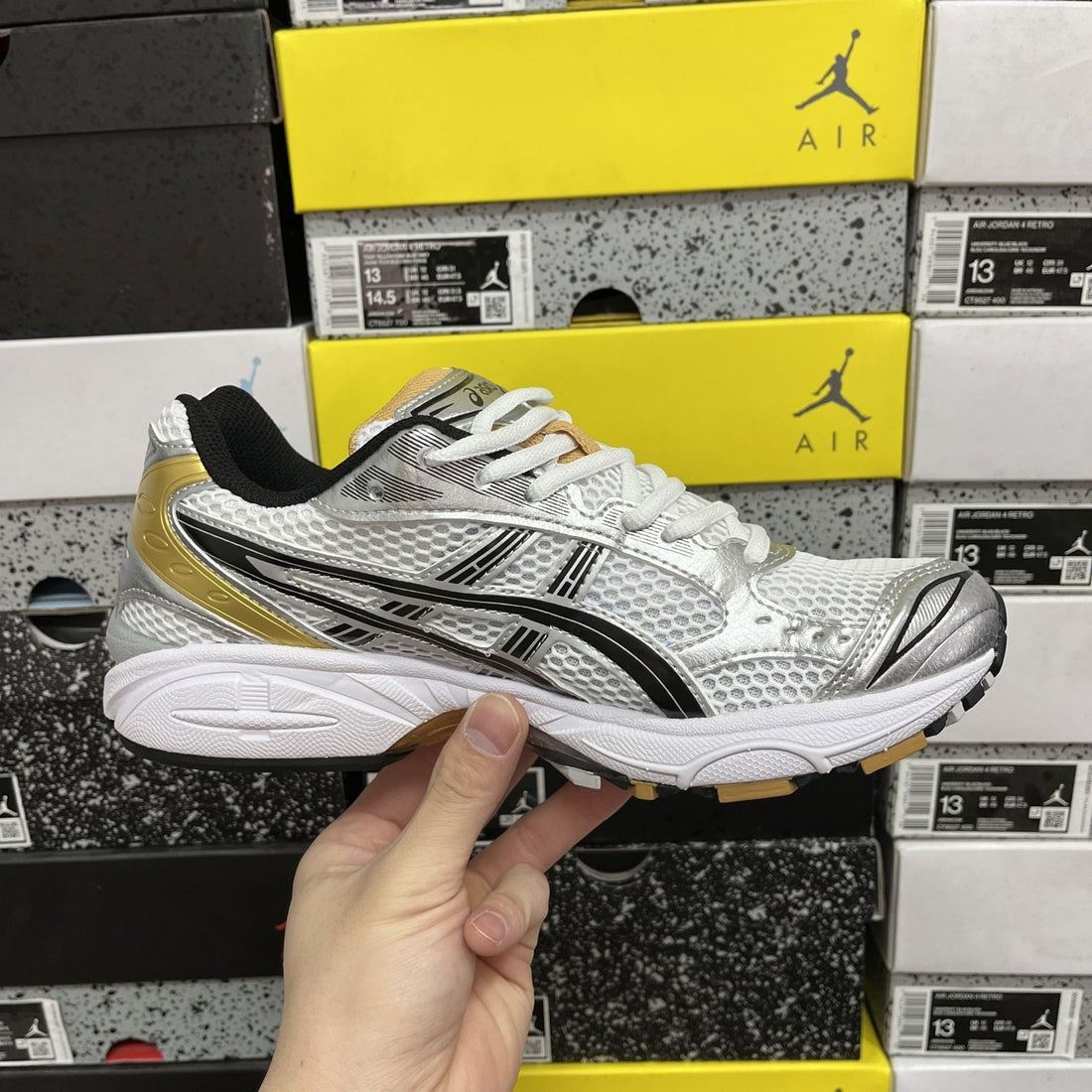 ASICS Gel-Kayano 14 Gold Silver Black