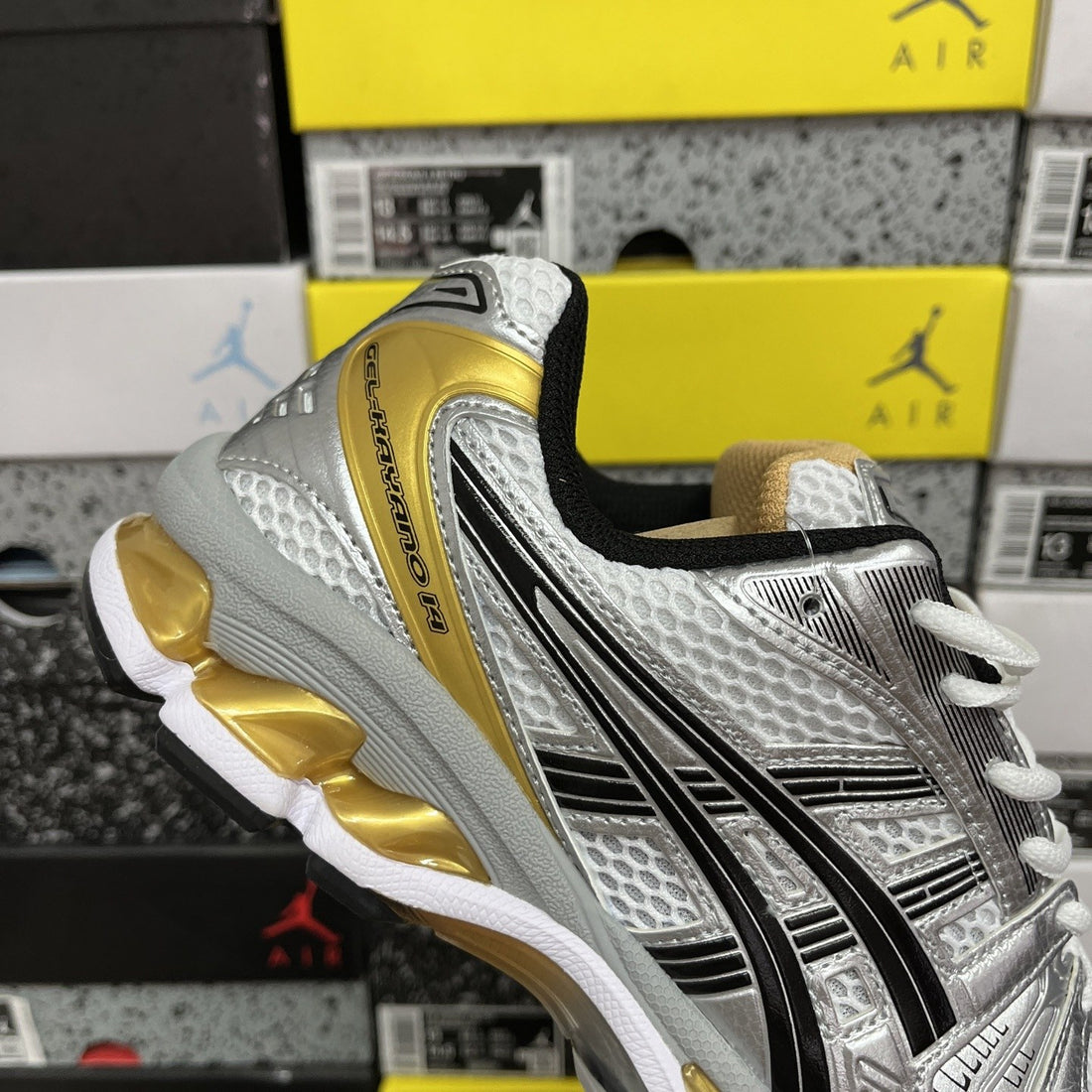 ASICS Gel-Kayano 14 Gold Silver Black