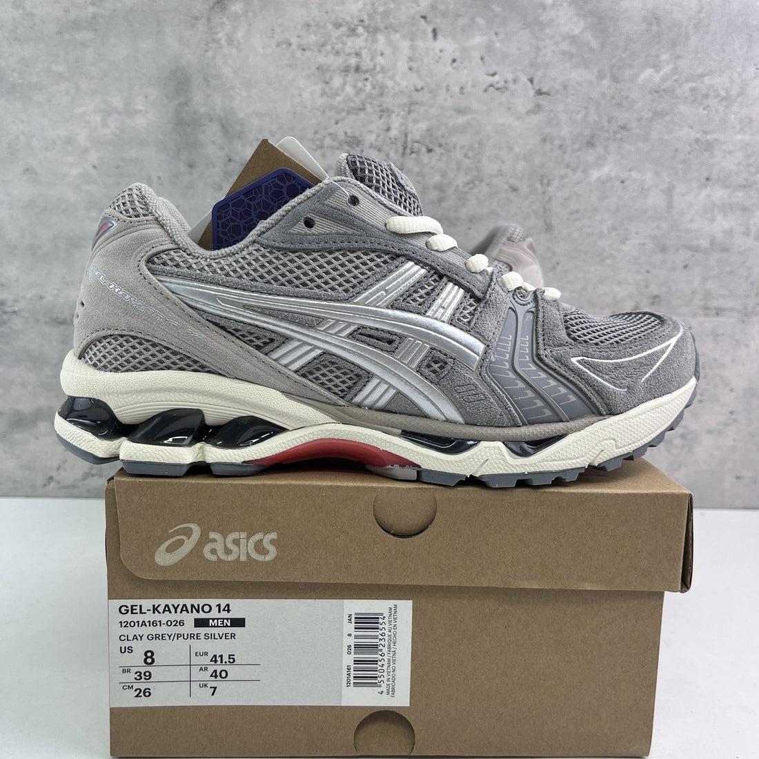 ASICS Gel-Kayano 14 Grey Red