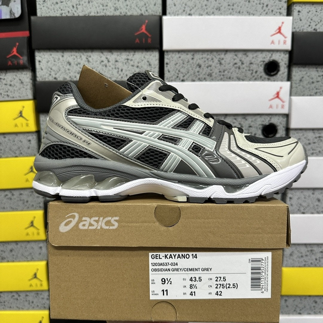 ASICS Gel-Kayano 14 Obsidian Grey Cement Grey