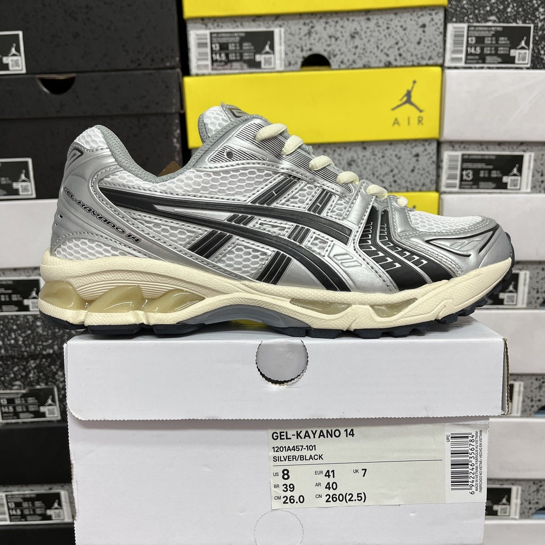 ASICS Gel-Kayano 14 Silver Black