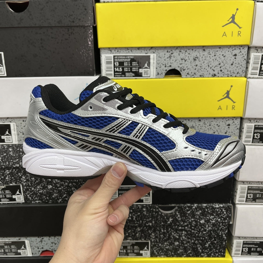 ASICS Gel-Kayano 14 Silver Blue Royal Blue