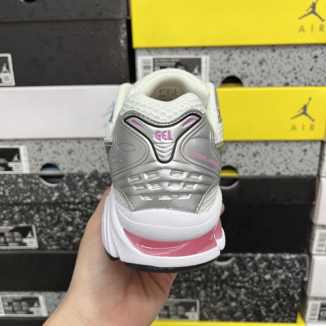 ASICS Gel-Kayano 14 Silver White Pink