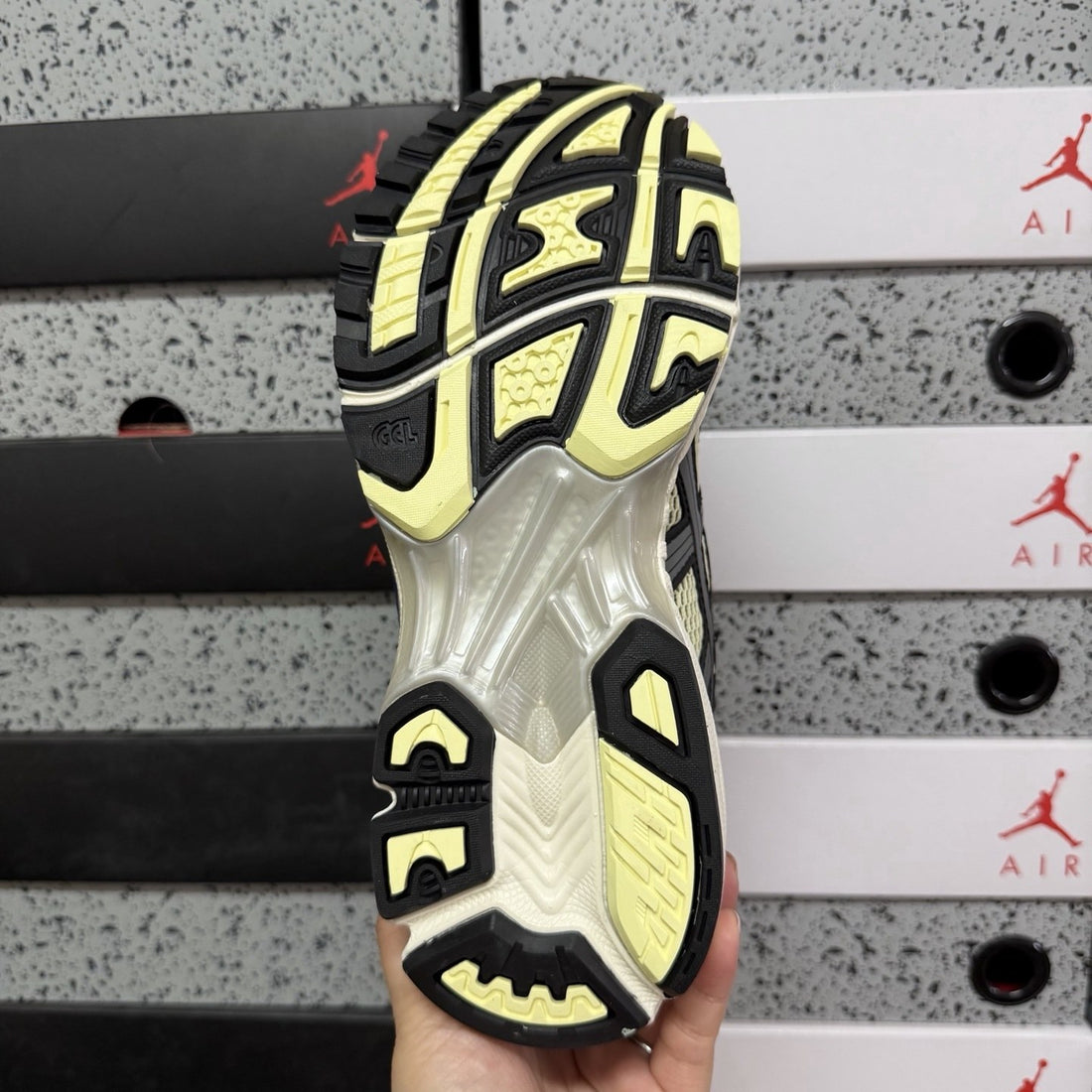 ASICS Gel-Kayano 14 Soft Yellow ASICS Blue