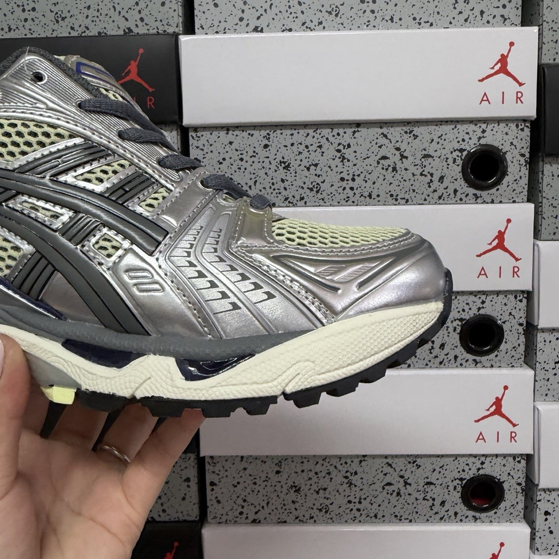 ASICS Gel-Kayano 14 Soft Yellow ASICS Blue