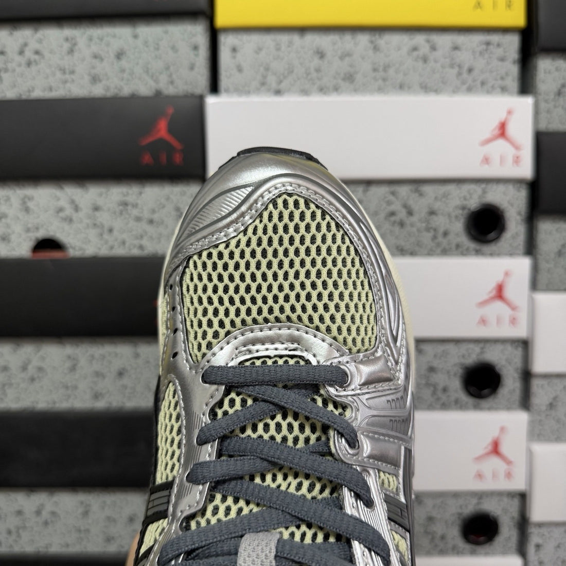 ASICS Gel-Kayano 14 Soft Yellow ASICS Blue