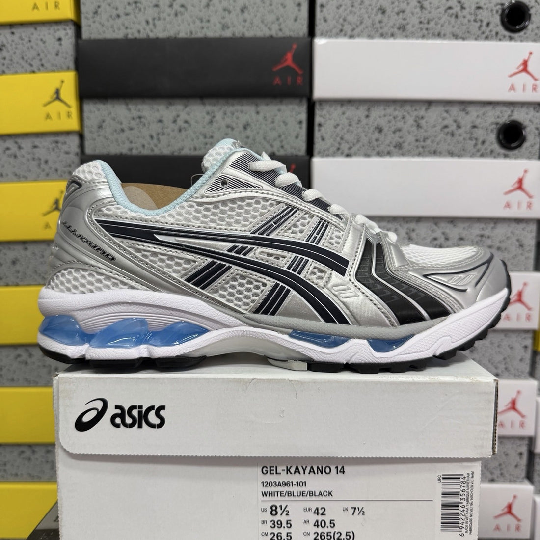 ASICS Gel-Kayano 14 White Blue Black