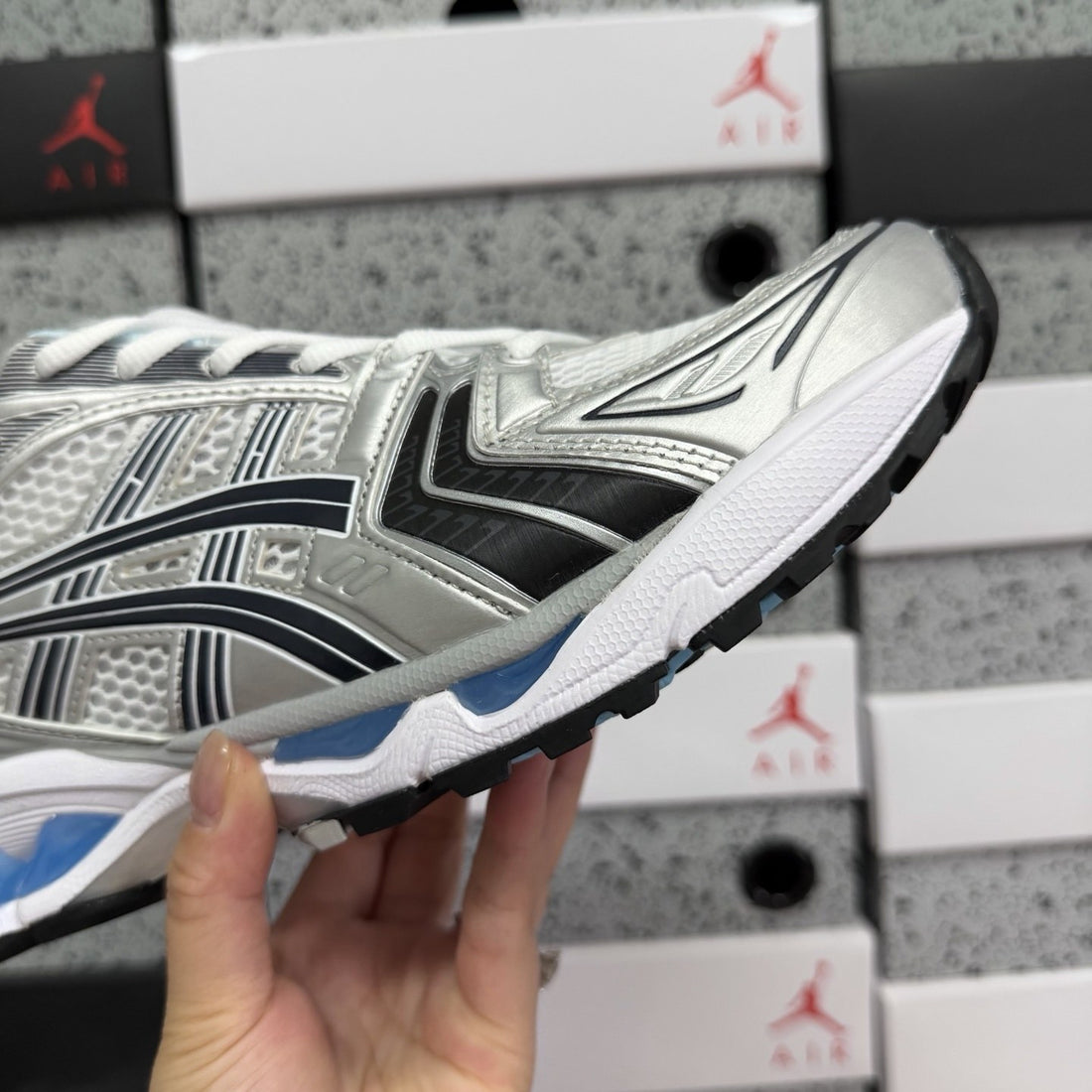 ASICS Gel-Kayano 14 White Blue Black