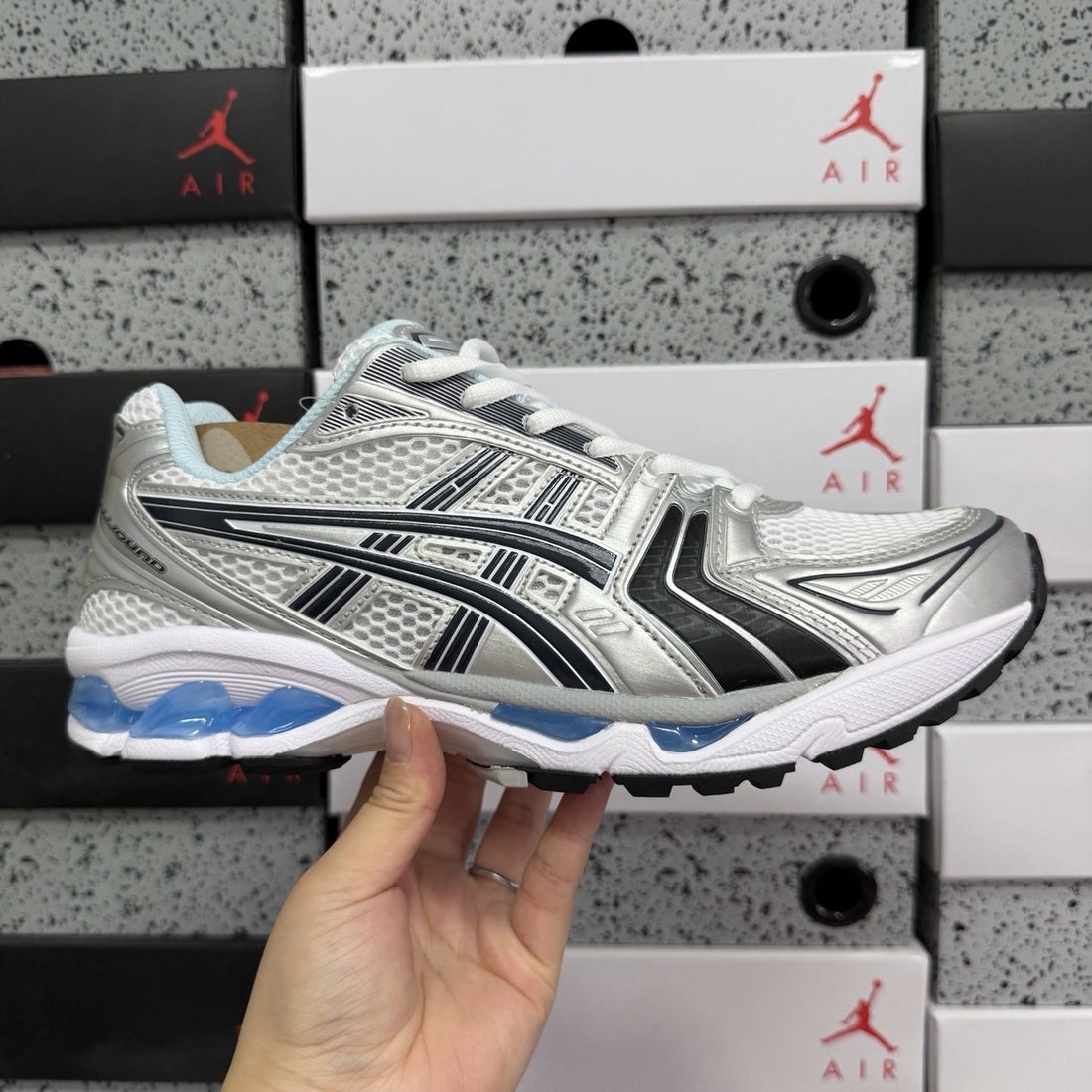 ASICS Gel-Kayano 14 White Blue Black