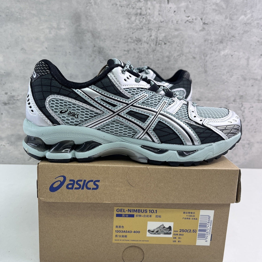 ASICS Gel-Nimbus 10.1 Black Aqua