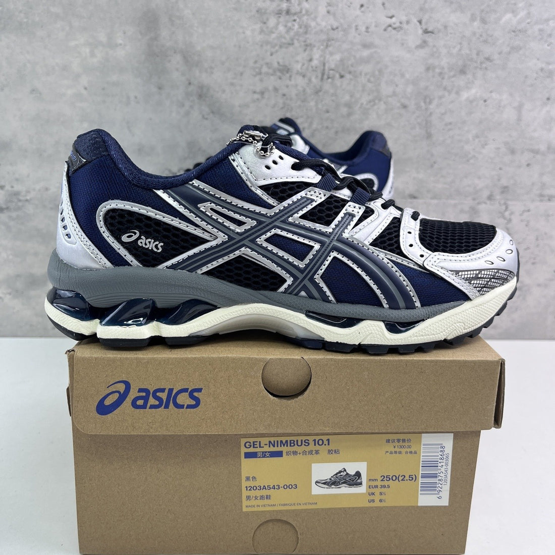 ASICS Gel-Nimbus 10.1 Navy Silver
