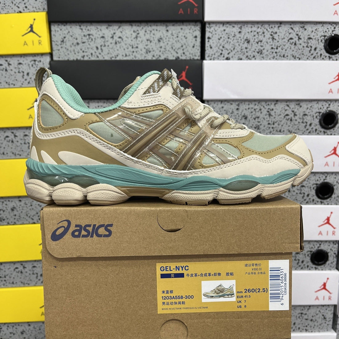 ASICS Gel-NYC Beige Teal