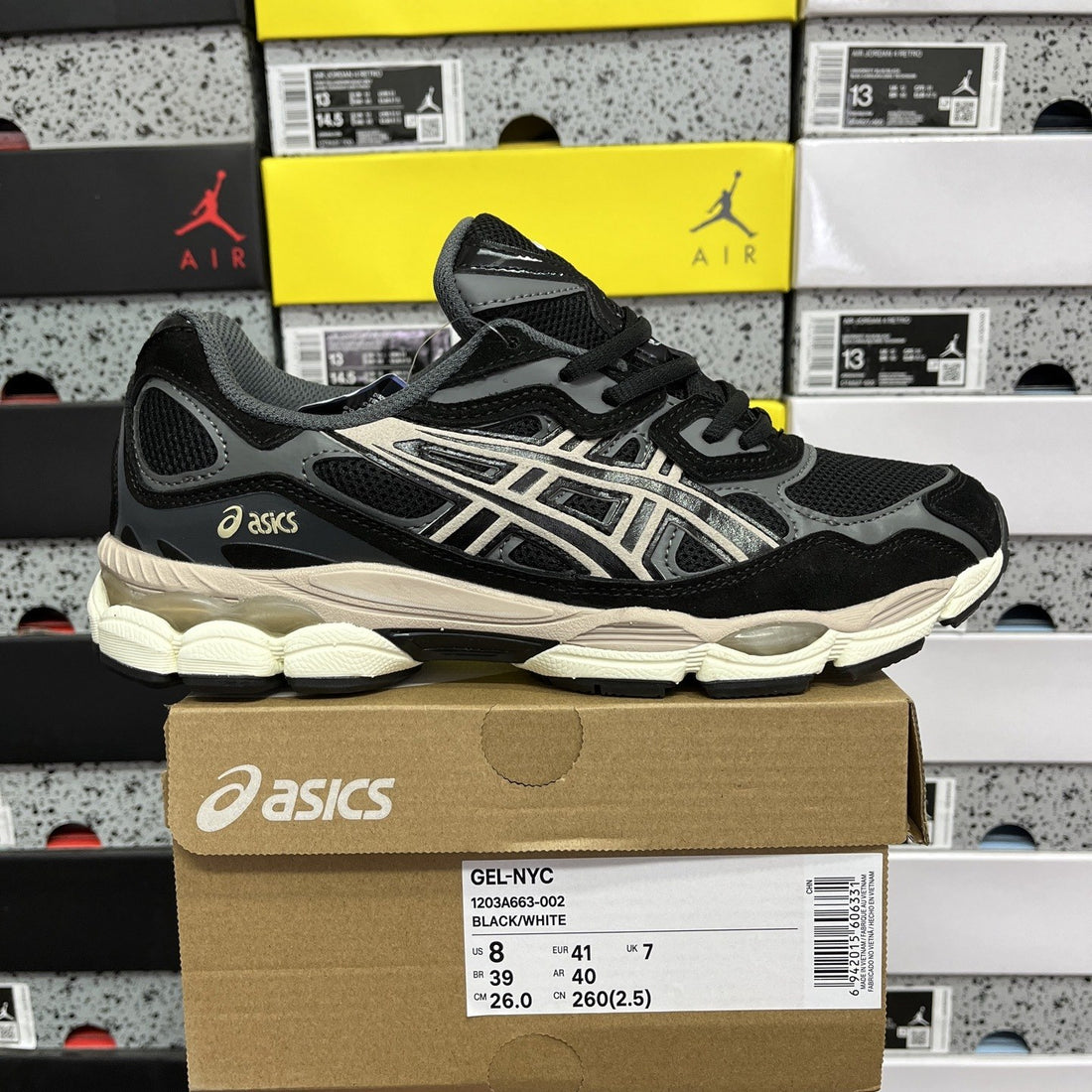 ASICS Gel-NYC Black Cream