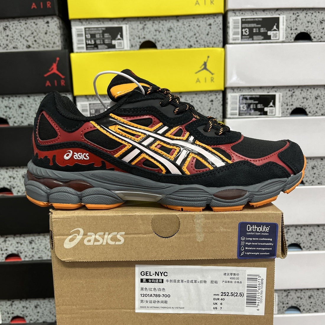 ASICS Gel-NYC Black Orange