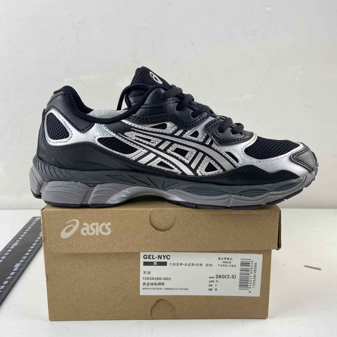 ASICS Gel-NYC Black Silver