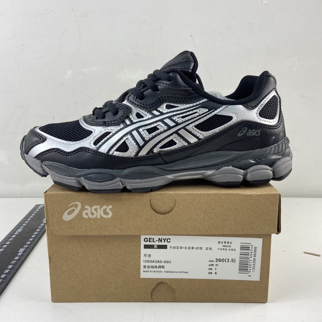 ASICS Gel-NYC Black Silver