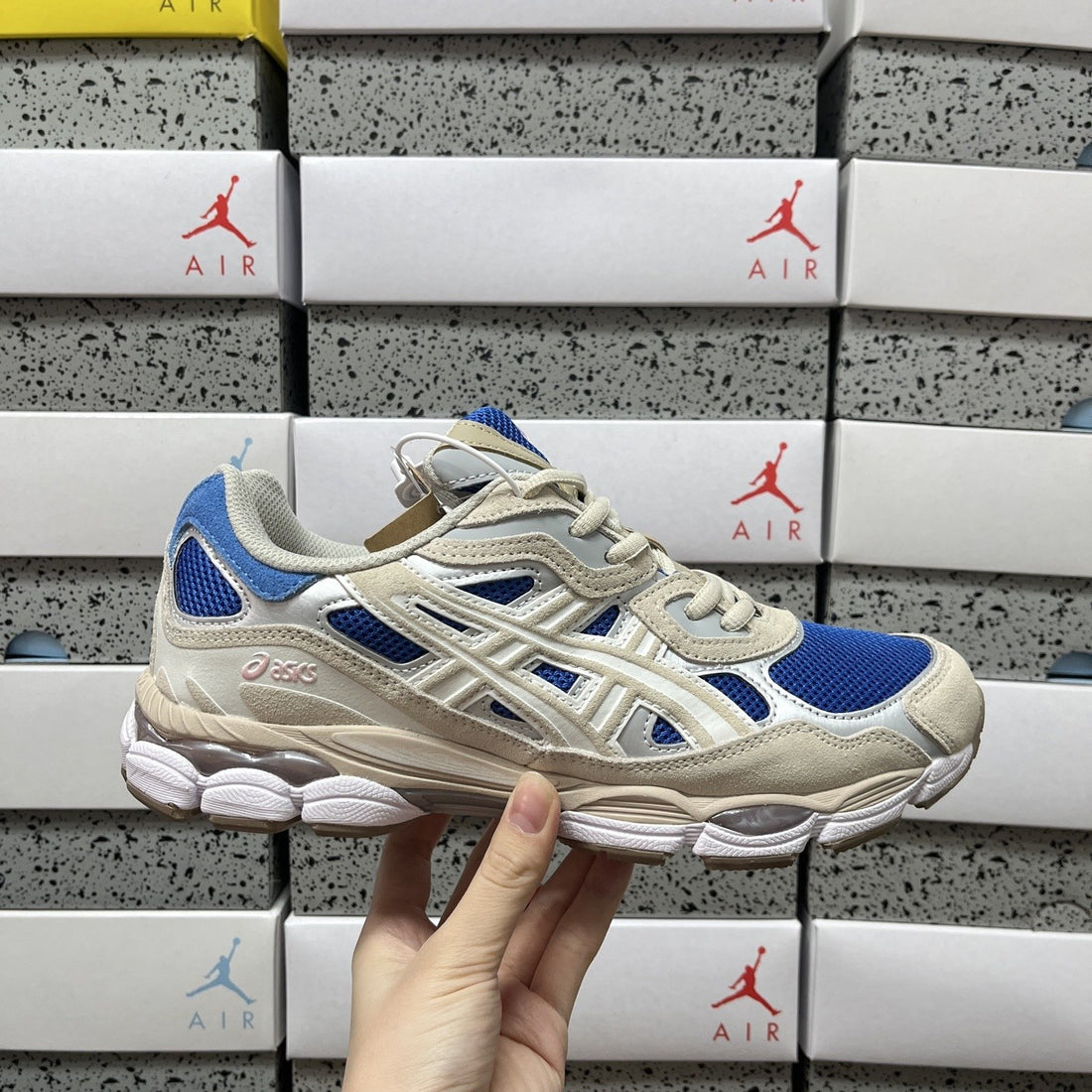 ASICS Gel-NYC Cream Royal Blue