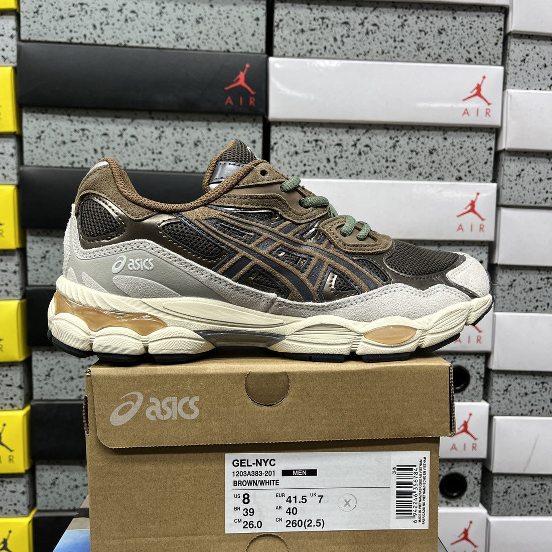 ASICS Gel-NYC Dark Brown Cream
