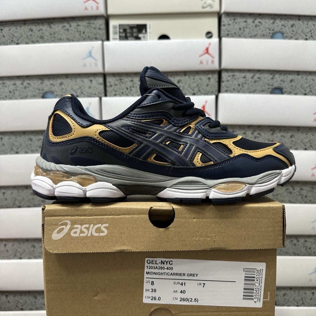 ASICS Gel-NYC Navy Gold