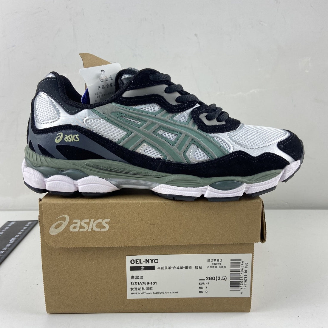 ASICS Gel-NYC White Black Green