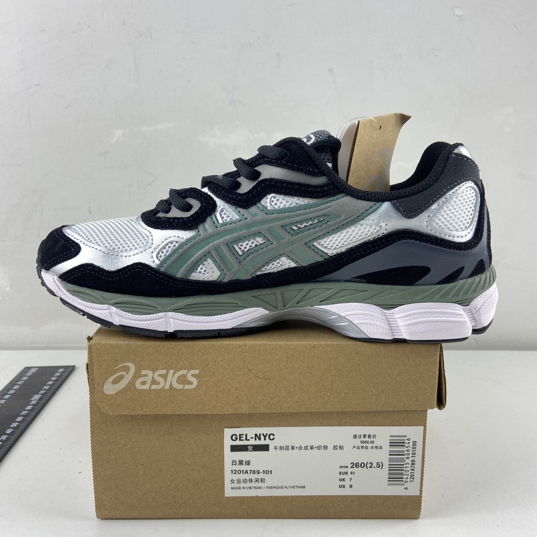 ASICS Gel-NYC White Black Green