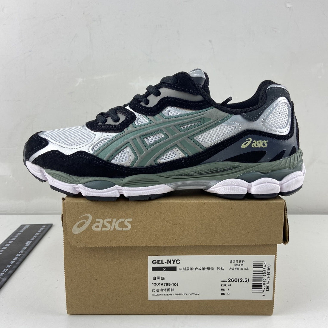 ASICS Gel-NYC White Black Green