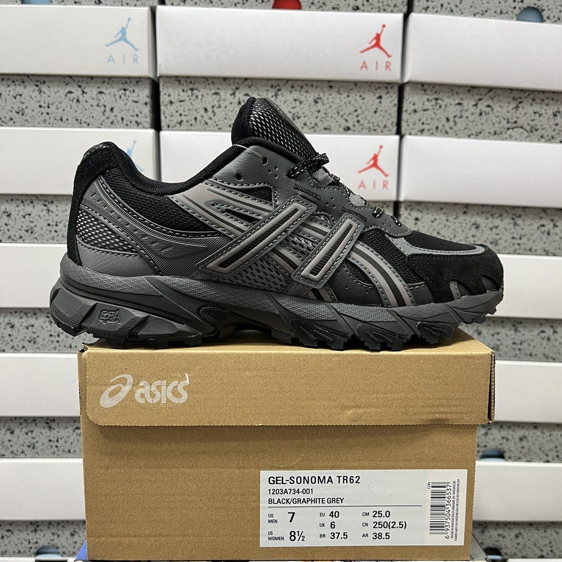 ASICS Gel-Sonoma TR62 Black Graphite Grey