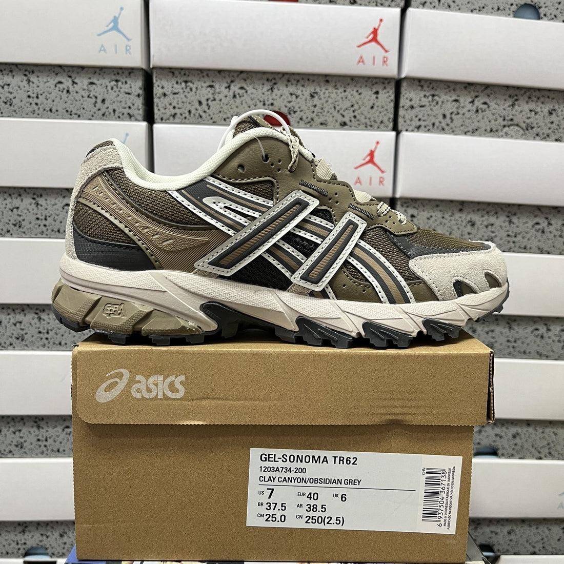 ASICS Gel-Sonoma TR62 Clay Canyon Obsidian Grey