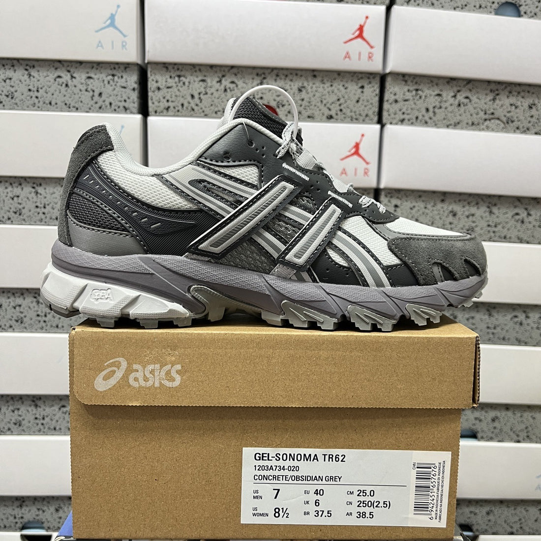 ASICS Gel-Sonoma TR62 Concrete Obsidian Grey