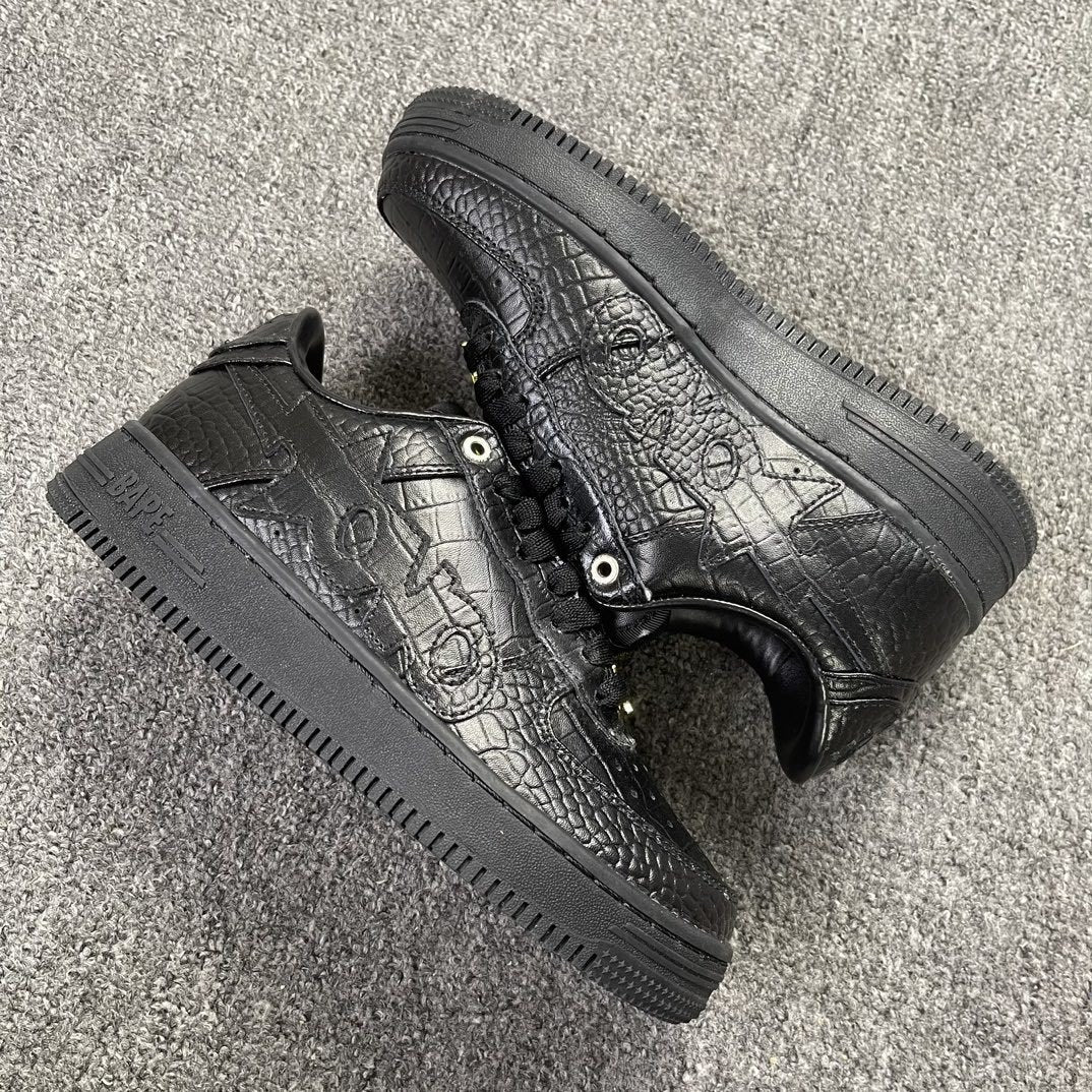 Bape Sta Black Embossed Collab