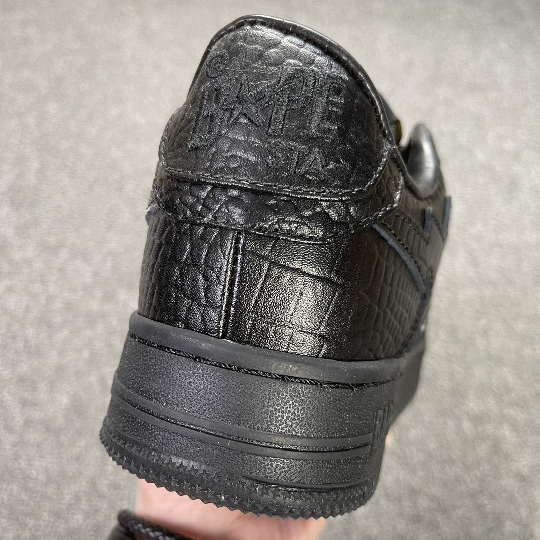 Bape Sta Black Embossed Collab