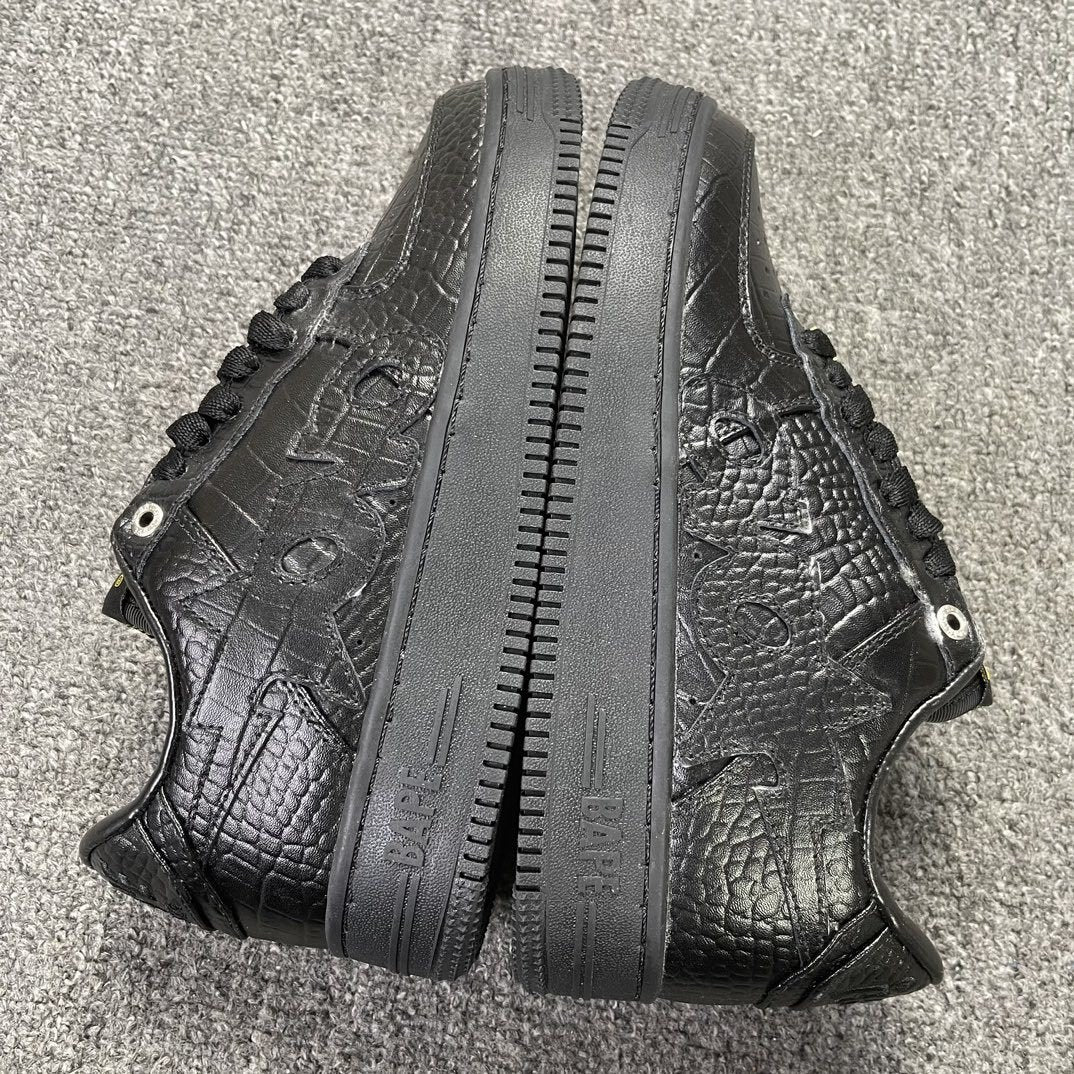 Bape Sta Black Embossed Collab
