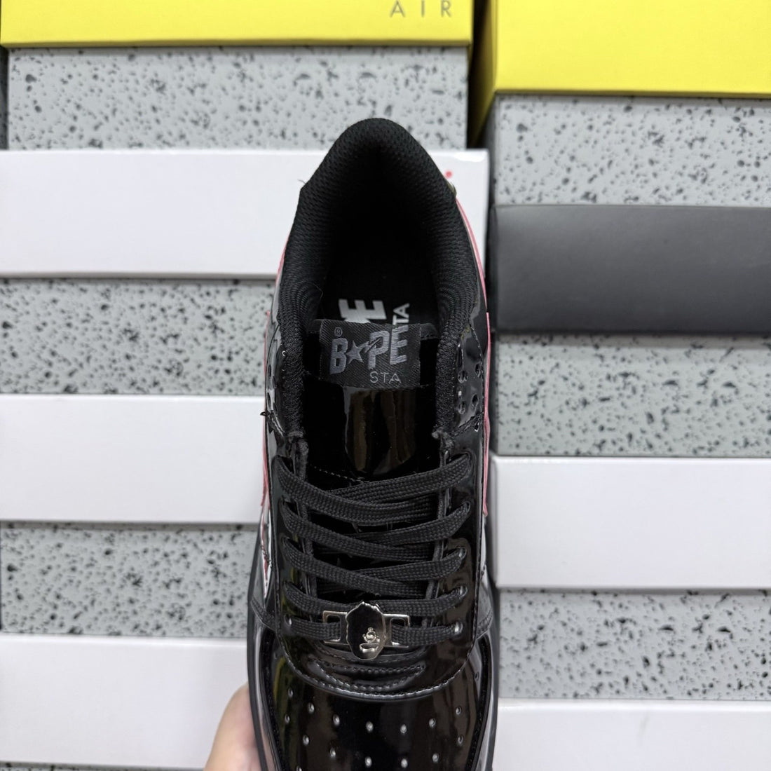 Bape Sta Black Red Shark