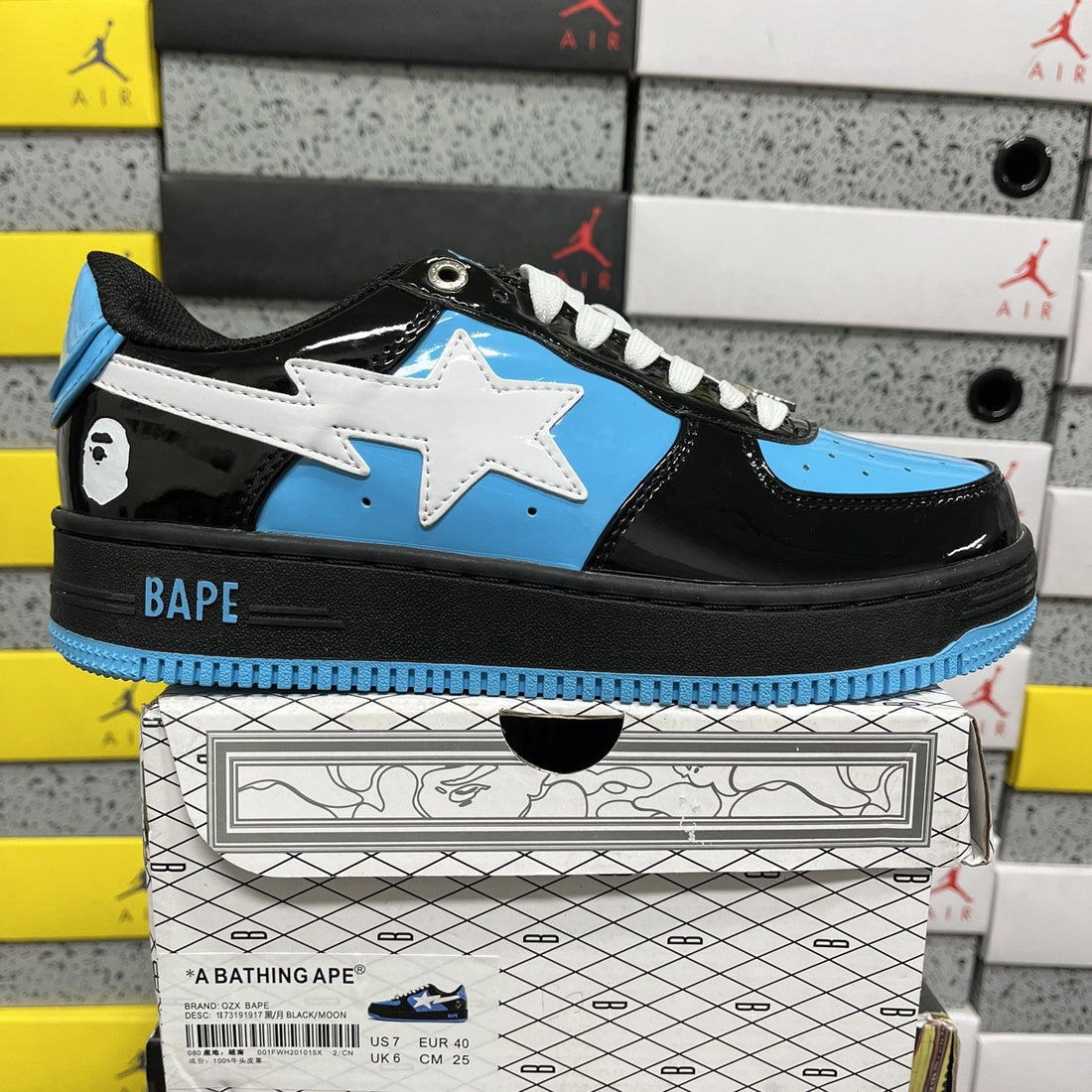 Bape Sta Black Sky Blue