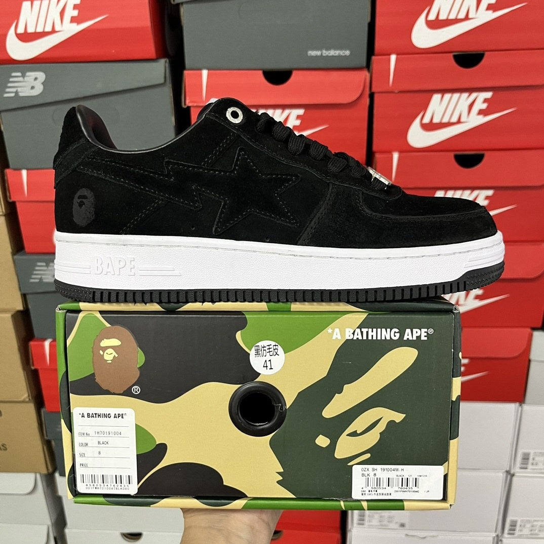 Bape Sta Black Suede