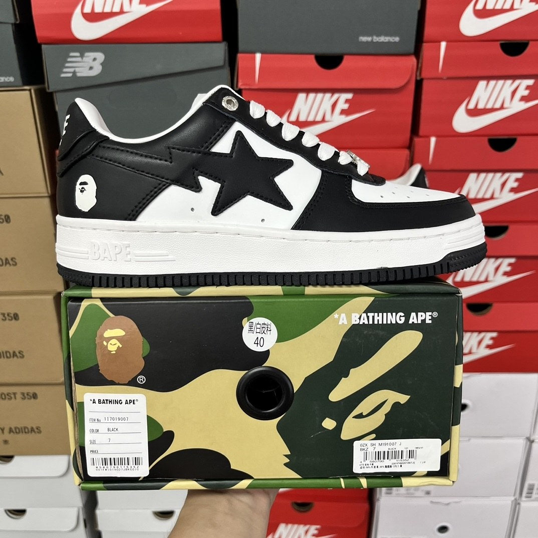 Bape Sta Black White Classic