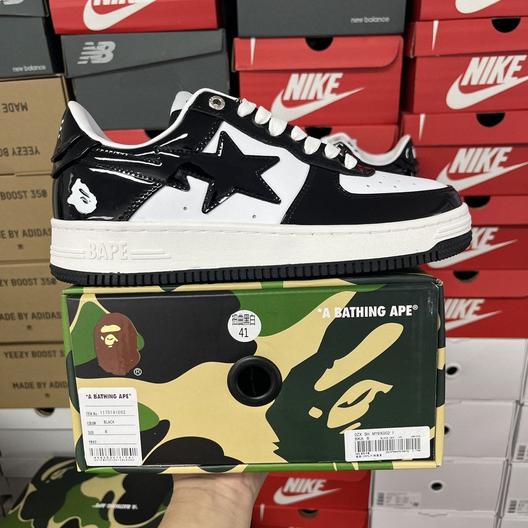 Bape Sta Black White Twist