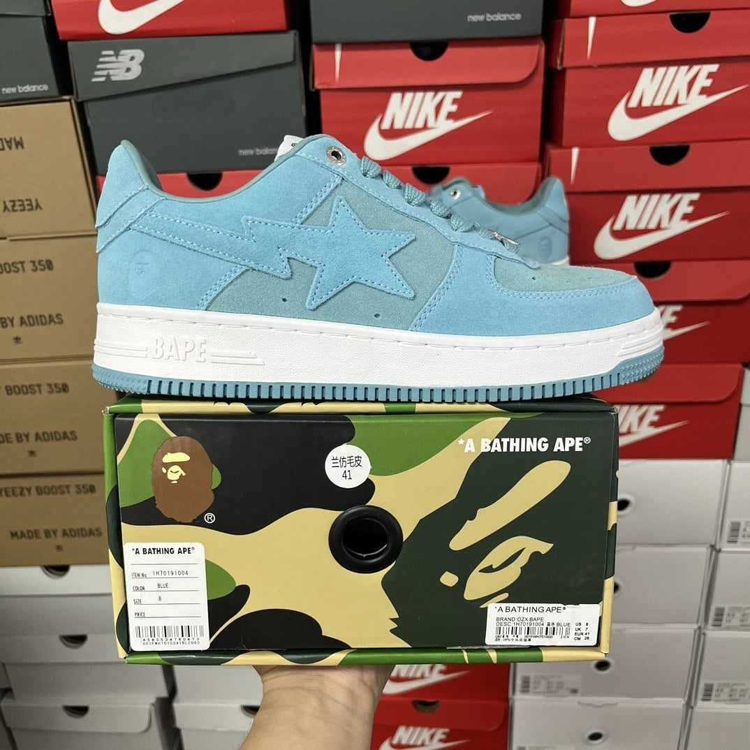 Bape Sta Blue Faux Fur