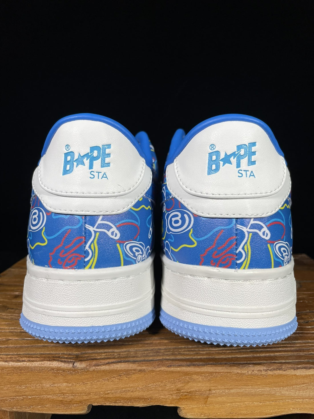Bape Sta Blue Graffiti