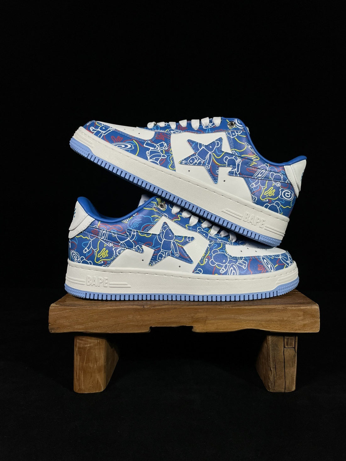 Bape Sta Blue Graffiti