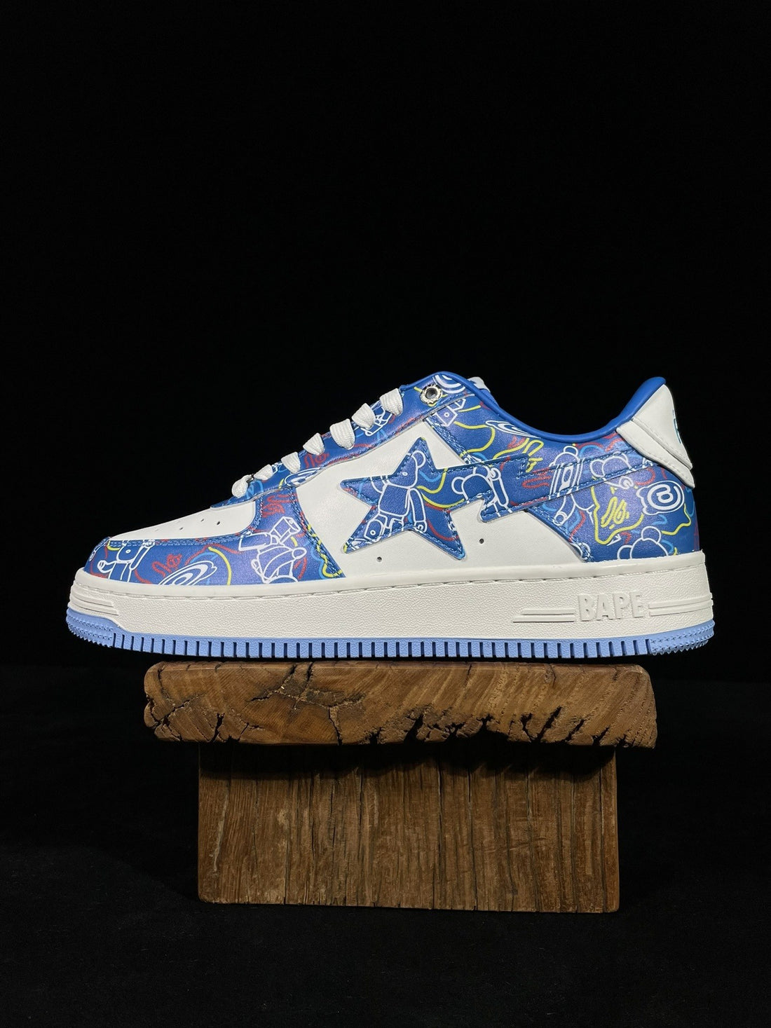 Bape Sta Blue Graffiti
