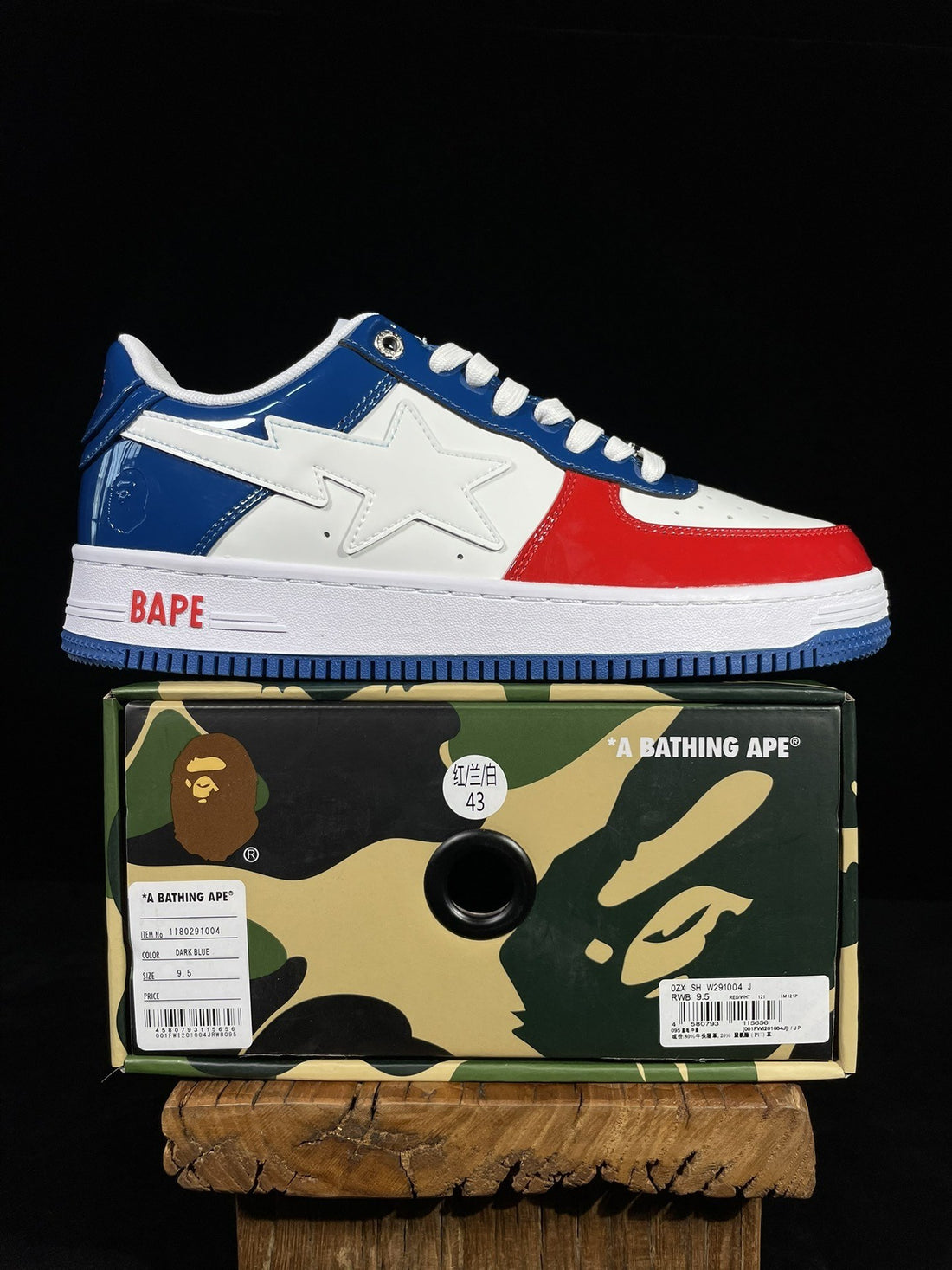 Bape Sta Blue Red White
